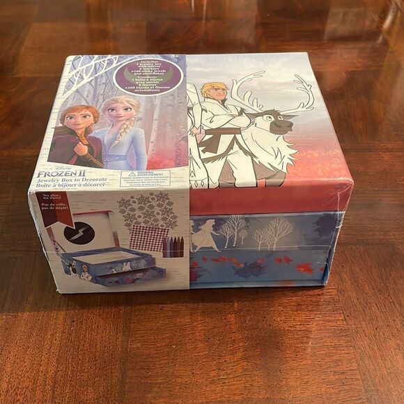 Disney Other - Disney Frozen Elsa Anna Jewelry Keepsake Box Sealed New Craft Activity Toy